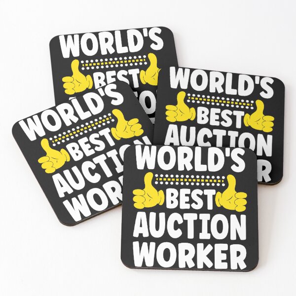 Item preview, World's Best Auction Worker Funny Job Title Auction Worker designed and sold by ecomdesign.