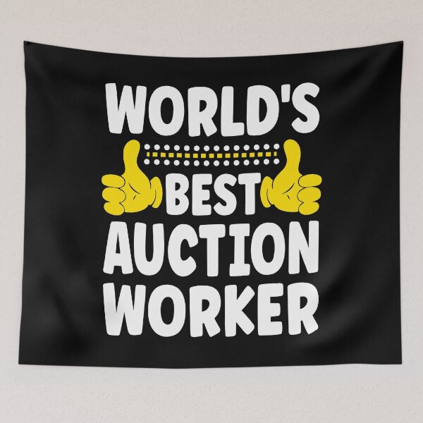 Item preview, World's Best Auction Worker Funny Job Title Auction Worker designed and sold by ecomdesign.