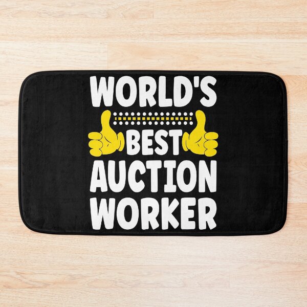 Item preview, World's Best Auction Worker Funny Job Title Auction Worker designed and sold by ecomdesign.