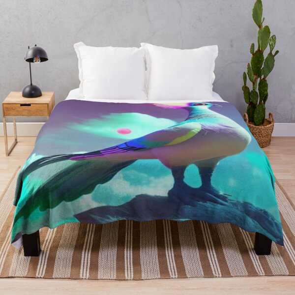 Item preview, Florescent City Pigeon: Blue Tones designed and sold by katiebca2.