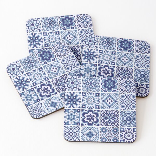 Item preview, Ornate Portuguese Tiles Pattern - Blue and White designed and sold by prirajdesigns.
