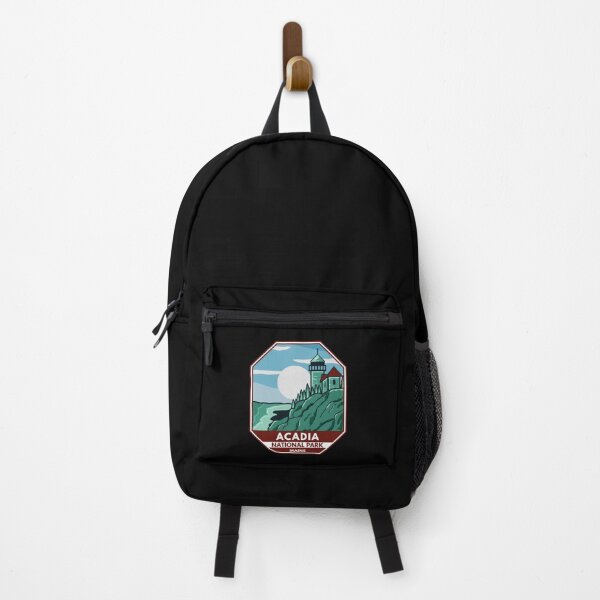 Item preview, Acadia National Park Maine Lighthouse Retro Emblem designed and sold by KrisSidDesigns.