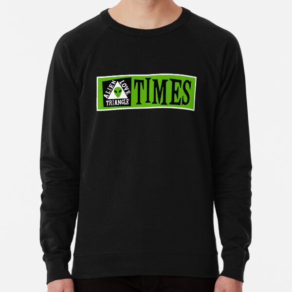 Alien Love Triangle Times Sticker Pack Lightweight Sweatshirt By Candydawg Redbubble
