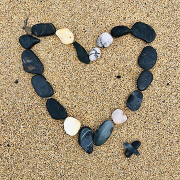 Artwork thumbnail, Beachy Love Heart by Lesley Treloar