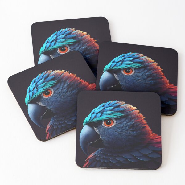 Item preview, Futuristic parrot with background designed and sold by MorningPanda.