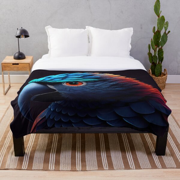 Item preview, Futuristic parrot with background designed and sold by MorningPanda.