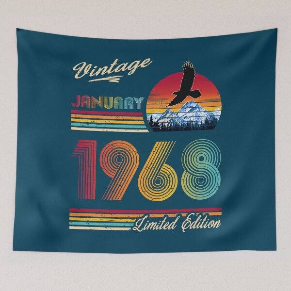 Item preview, January 1968 Birthday designed and sold by GreenSplash.