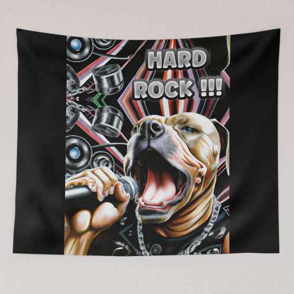 Item preview, Rock singer pit bull dog designed and sold by Artbellachi.