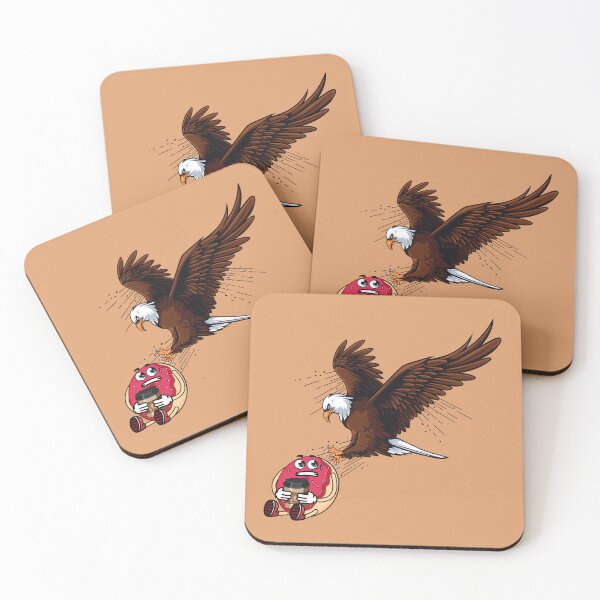 Item preview, Bald eagle hunting a donut designed and sold by Donutlovers.