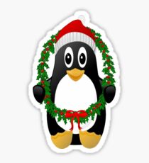 Christmas Penguin Sticker