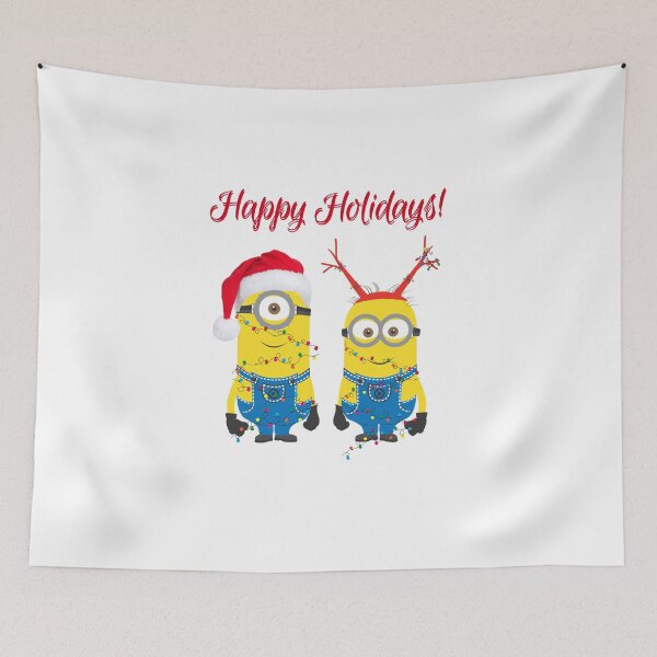 Item preview, Minnions Happy Holidays ! designed and sold by MollyJaneArt.