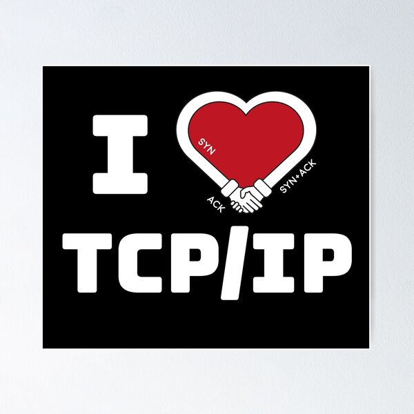Vista previa del artículo con la obra «I love TCP/IP - Un homenaje a TCP IP y DARPA», diseñado y vendido por remove-rf.