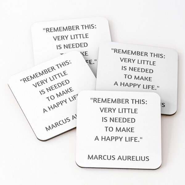 Item preview, Stoic Philosophy Quote - Marcus Aurelius - Very Little is Needed to Make a Happy Life designed and sold by Inspirationmotivation.