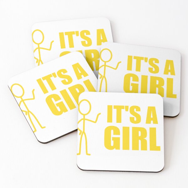 Item preview, STICKMAN Gender Reveal It's A Girl designed and sold by plorl.