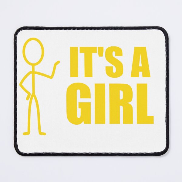 Item preview, STICKMAN Gender Reveal It's A Girl designed and sold by plorl.
