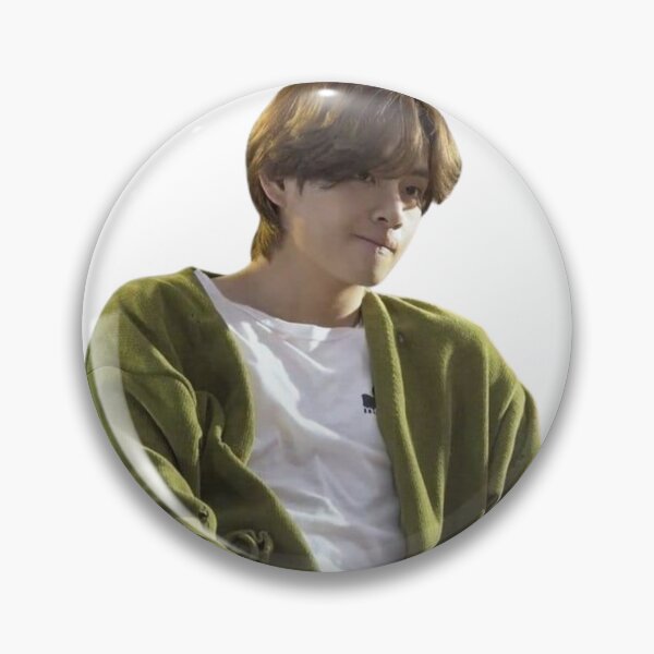 Item preview, Taehyung with a green cardigan sticker designed and sold by tokki-drawings.