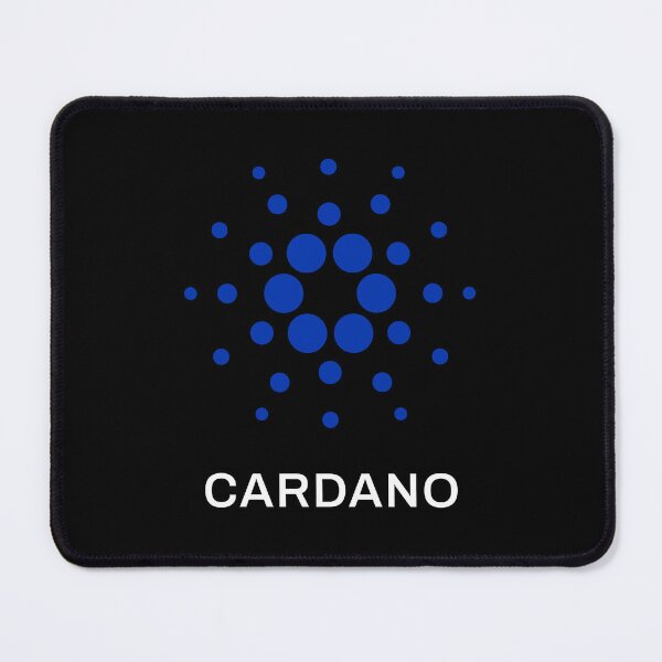 Item preview, Cardano ADA Crypto Altcoin - Clean Vertical Blue Logo with White Text designed and sold by CryptoMoods.