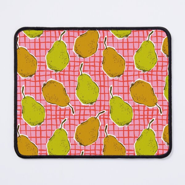 Item preview, Pears on the grid retro pattern \ By tartagain designed and sold by tartagain.