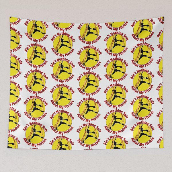 Item preview, Softball Pitcher - Ain't Nothing Soft About My Pitches designed and sold by Batty4Boba.