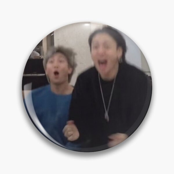 Item preview, Namjoon and Jungkook funny reaction scream surprise designed and sold by tokki-drawings.