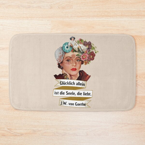 Item preview, Flower Girl Goethe Quote designed and sold by Myl-Design.