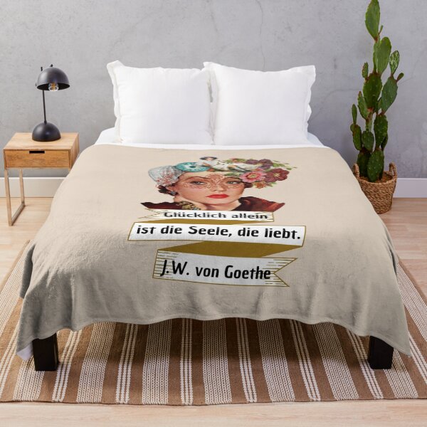 Artikelvorschau, Blumen Mädchen Goethe Zitat entworfen und verkauft von Myl-Design.