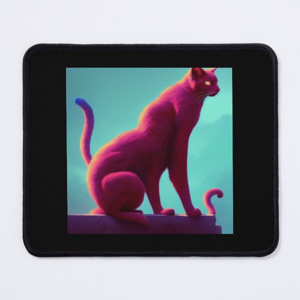 Item preview, Psychedelic pink cat designed and sold by Mission-Cat.
