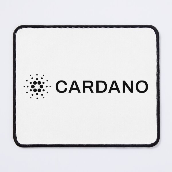 Item preview, Cardano ADA Crypto Altcoin - Clean Horizontal Black Logo with Text Logo designed and sold by CryptoMoods.