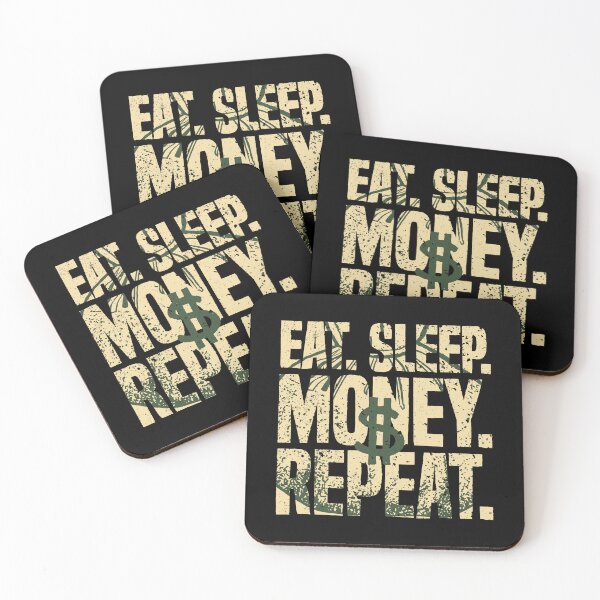 Item preview, Eat Sleep Money Repeat Cash Business Hustler Dollar designed and sold by udesignstudio.