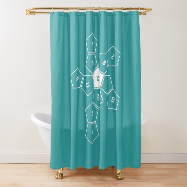 Item preview, Teal Unrolled D12 designed and sold by clarkstpress.
