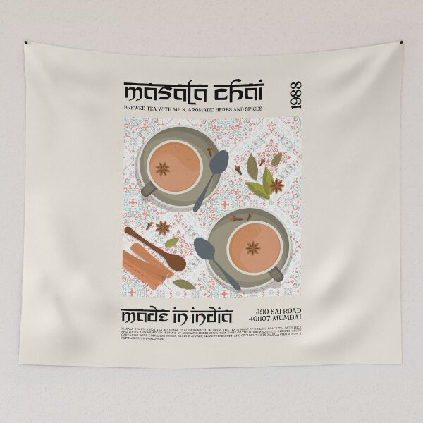 Item preview, Masala Chai Wall Art designed and sold by SurfolioPrints.