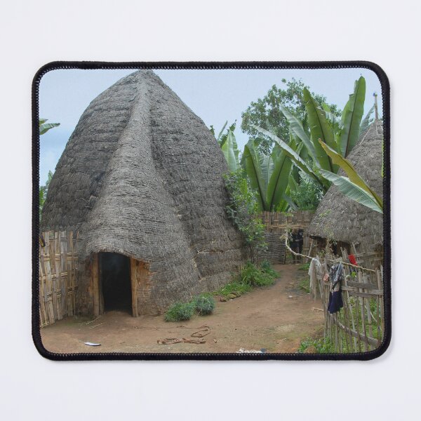 Item preview, Dorse Village Bamboo Houses Street, Etiopia, Africa designed and sold by worldways.