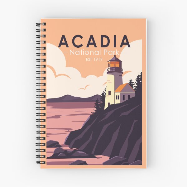 Item preview, Parque Nacional Acadia Maine Faro Vintage designed and sold by KrisSidDesigns.