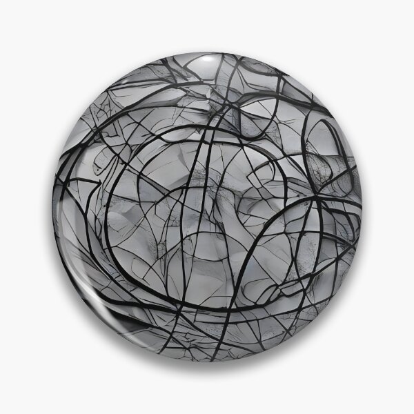 Item preview, Osatizadi Zagacek - Abstract psychedelic black and white painting designed and sold by thecocotouchart.