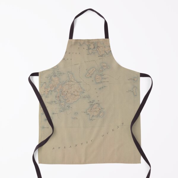 Item preview, Swans Island and Long Island Maine Vintage Map designed and sold by BeaSchoney.