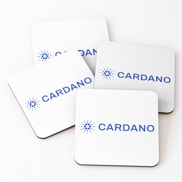 Item preview, Cardano ADA Crypto Altcoin - Clean Horizontal Blue Logo with Text Logo designed and sold by CryptoMoods.
