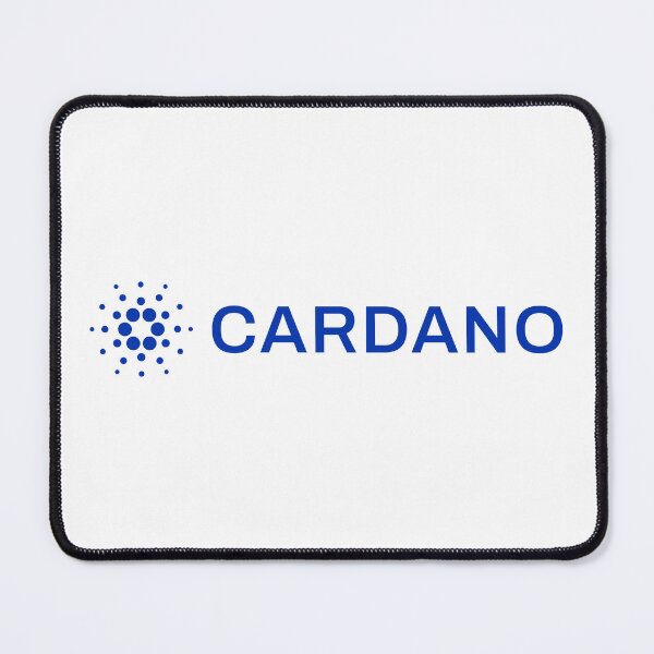 Item preview, Cardano ADA Crypto Altcoin - Clean Horizontal Blue Logo with Text Logo designed and sold by CryptoMoods.