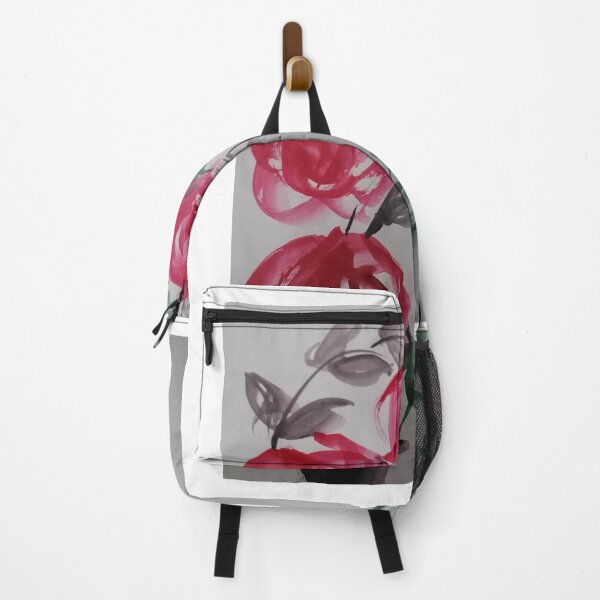 Item preview, red flower and leaves paintings designed and sold by Nature Nblossom.