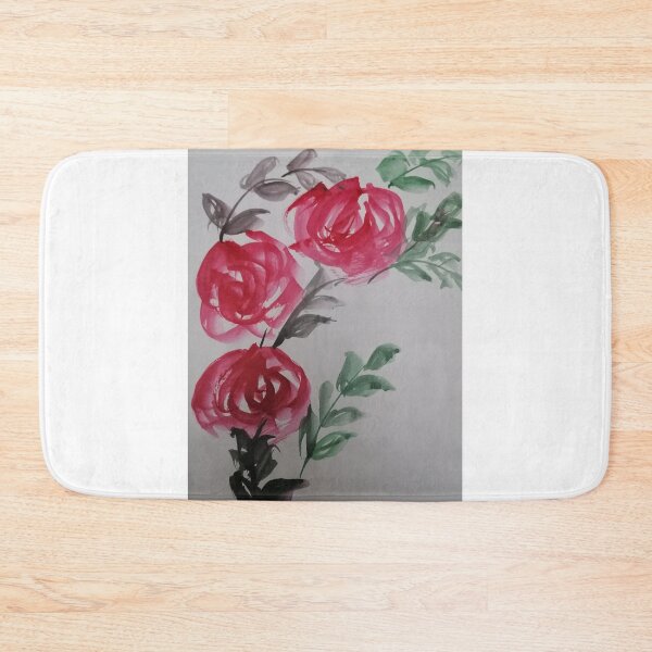 Item preview, red flower and leaves paintings designed and sold by Nature  Nblossom.