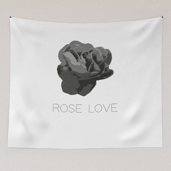 Item preview, GREY ROSE LOVE designed and sold by EsraTugArtDesign.