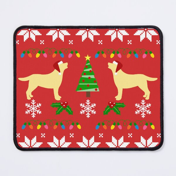 Item preview, Yellow Labrador Happy Christmas Sweater Pattern  designed and sold by HappyLabradors.