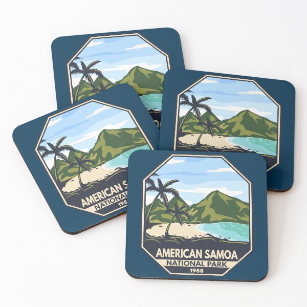 Item preview, American Samoa National Park Retro Emblem designed and sold by KrisSidDesigns.