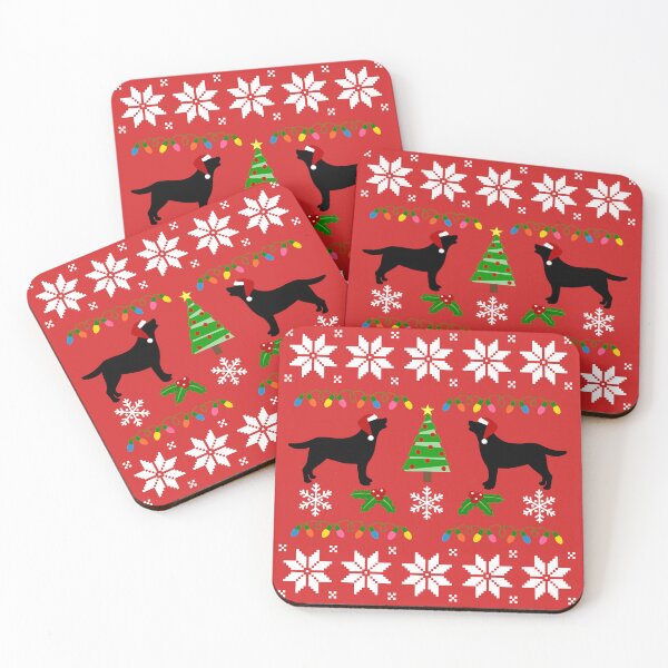 Item preview, Black Labrador Happy Christmas Sweater Pattern  designed and sold by HappyLabradors.