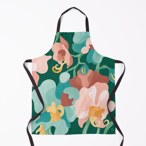 Orchid Faces Apron