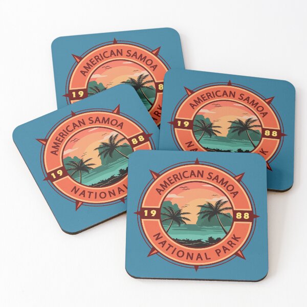 Item preview, American Samoa National Park Retro Compass Emblem designed and sold by KrisSidDesigns.