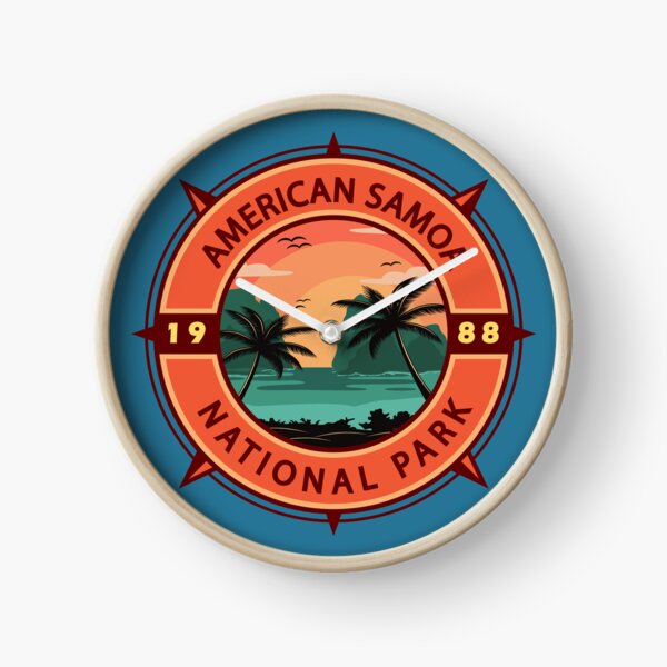 Item preview, American Samoa National Park Retro Compass Emblem designed and sold by KrisSidDesigns.