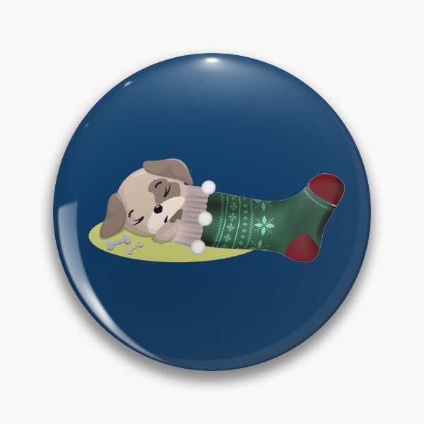 Item preview, Cute puppy in stocking designed and sold by Brownies22.