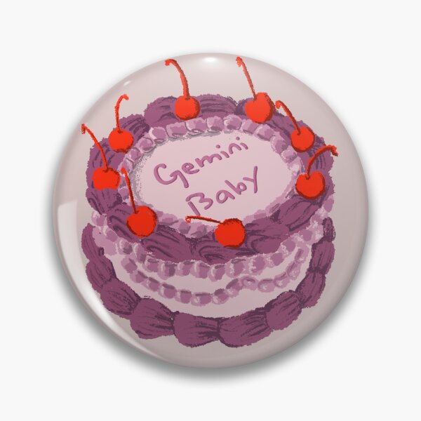 Item preview, Zodiac cake: Gemini baby (cherry on top) designed and sold by Latenight-Art.