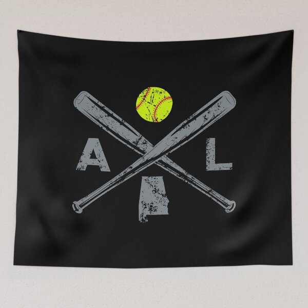 Item preview, Alabama Softball Bats & Ball Retro Style Softball Player designed and sold by JackSadowski.