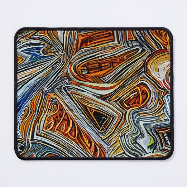 Item preview, Nekikus Atufufav I - Abstract psychedelic color painting designed and sold by thecocotouchart.